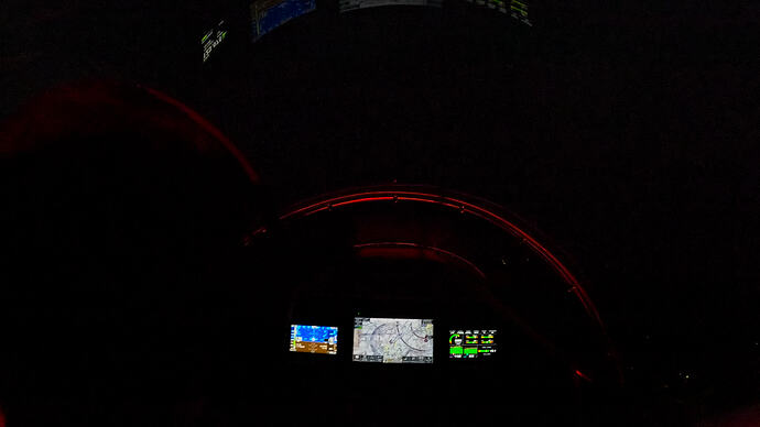 Beacon Flash Cockpit in Dark