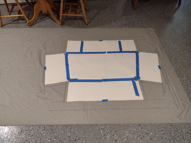 Transfer cardboard pattern